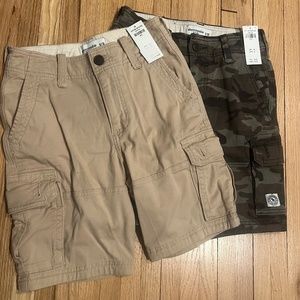 Two (2) Abercrombie kids boys cargo shorts